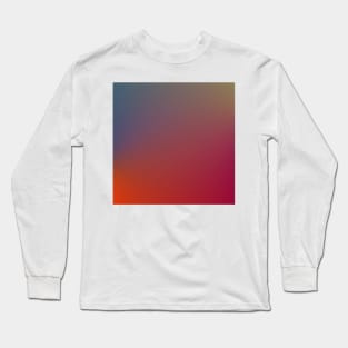 RED BLUE GRADIENT TEXTURE Long Sleeve T-Shirt